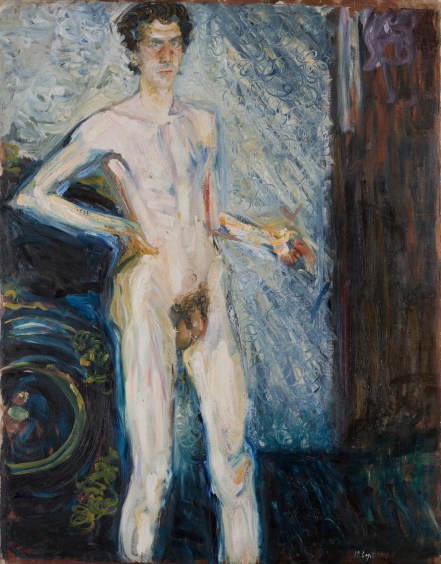 Richard Gerstl  Nude Self-Portrait with Palette, 1908 Oil on canvas © Leopold Museum Private Foundation, Vienna 