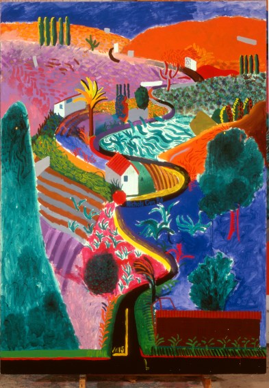 "NICHOLS CANYON" 1980ACRYLIC ON CANVAS
84 X 60"
© DAVID HOCKNEY