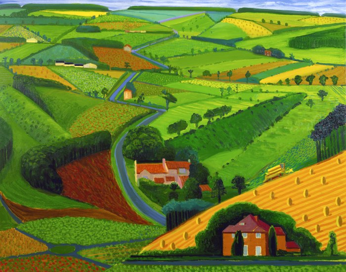 Hockney Road Across the Wold 1997